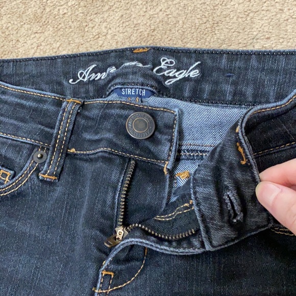 American Eagle Black Washed Denim Jeans - Picture 5 of 12